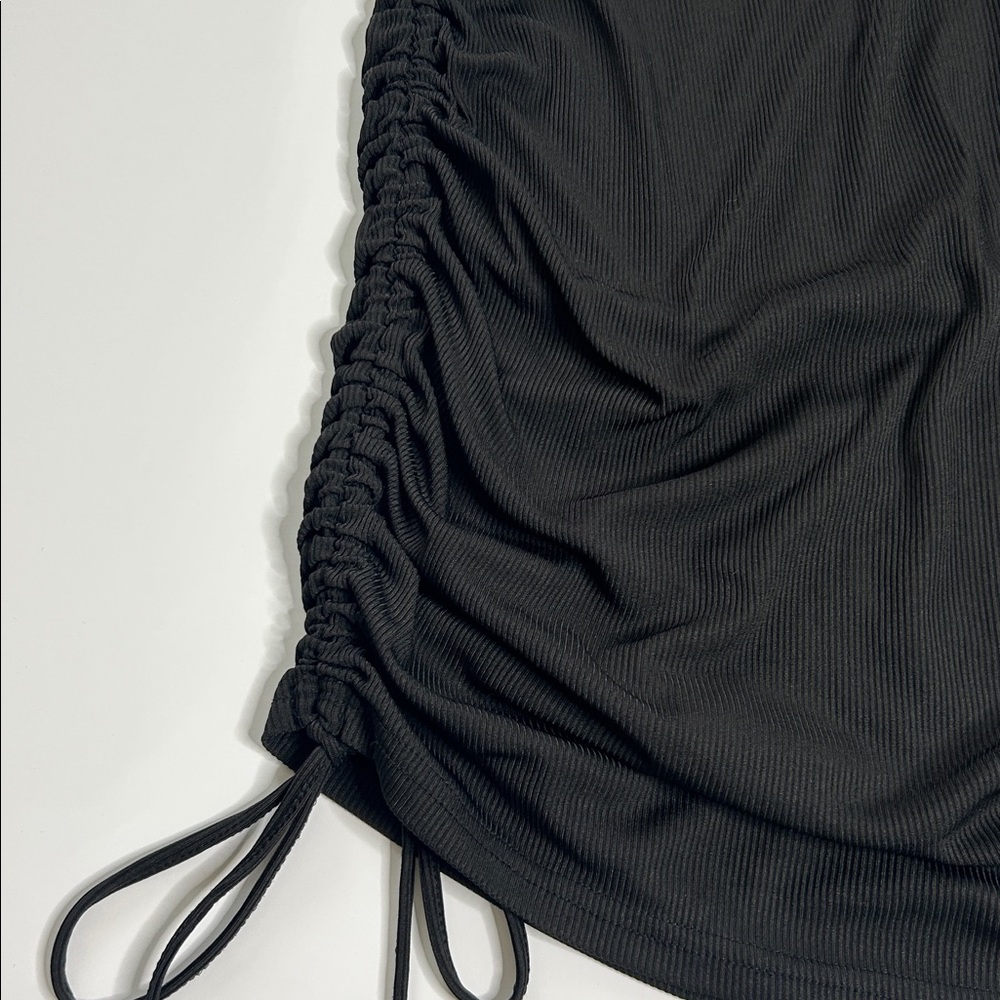 BTBFM Black Ribbed Top - Picture 3 of 4